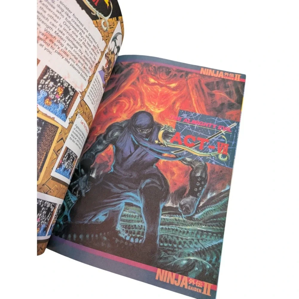 Nintendo Power Strategy Guide #SG2/N15, 1990, Ninja Gaiden II, w/Poster